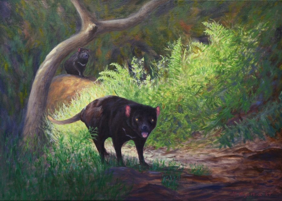 Devils 51x71cm $1300